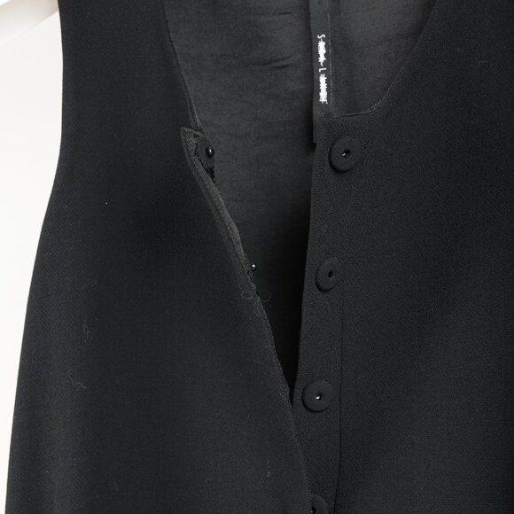Sarah Lanzi AW/16 Minimalist Black Layered Sleeveless Dress - Picture 7 of 8